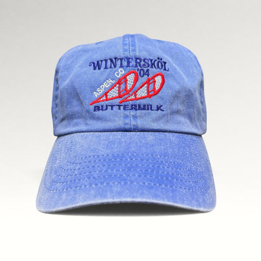 Wintersköl Aspen Buttermilk 2004 Blue Strapback Hat, photo 1