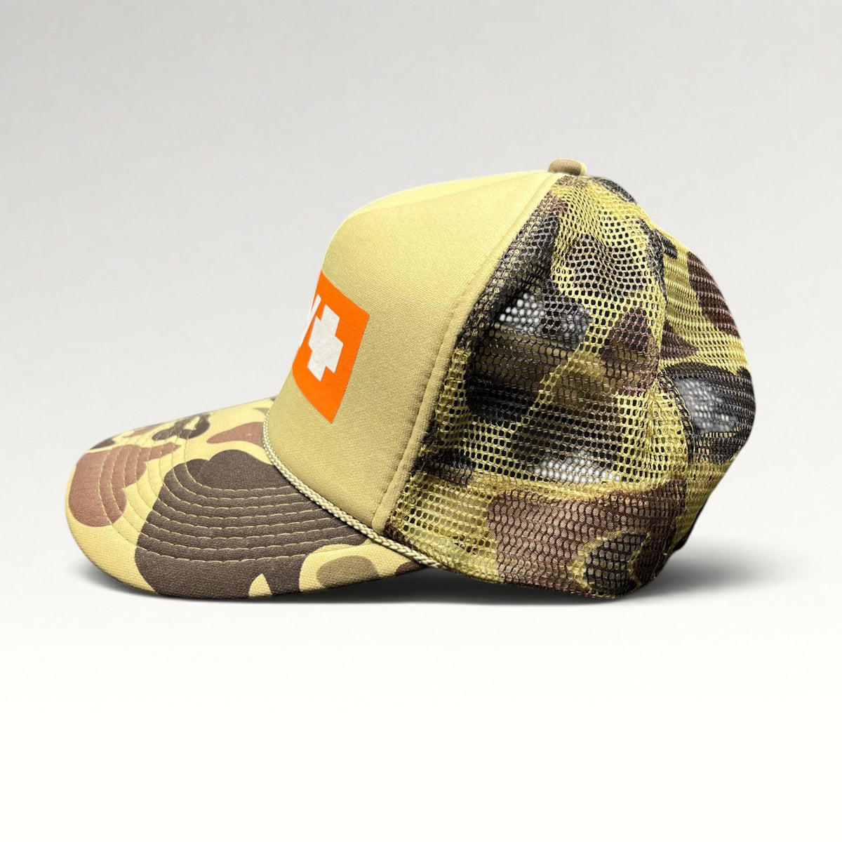 SPY Camo OTTO 2000s Rope Trucker Hat, photo 4