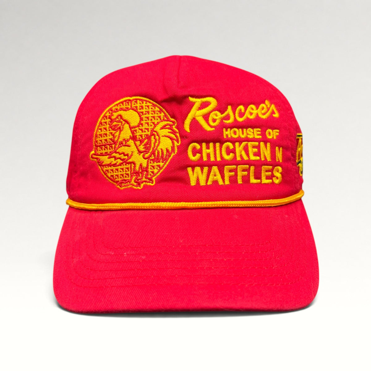 Roscoe's Chicken and Waffles American Roadtrip 2000s Rope Snapback Hat, photo 1