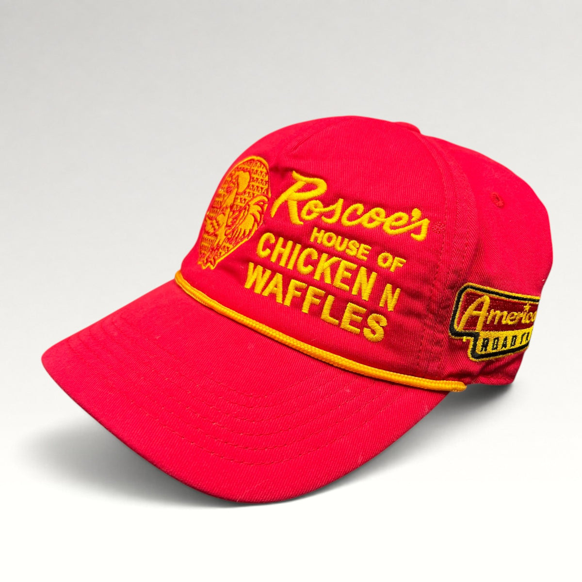 Roscoe's Chicken and Waffles American Roadtrip 2000s Rope Snapback Hat, photo 3