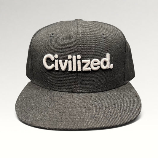 Civilized Truly Honest Content Snapback Hat, photo 1