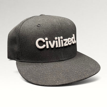 Civilized Truly Honest Content Snapback Hat, photo 2