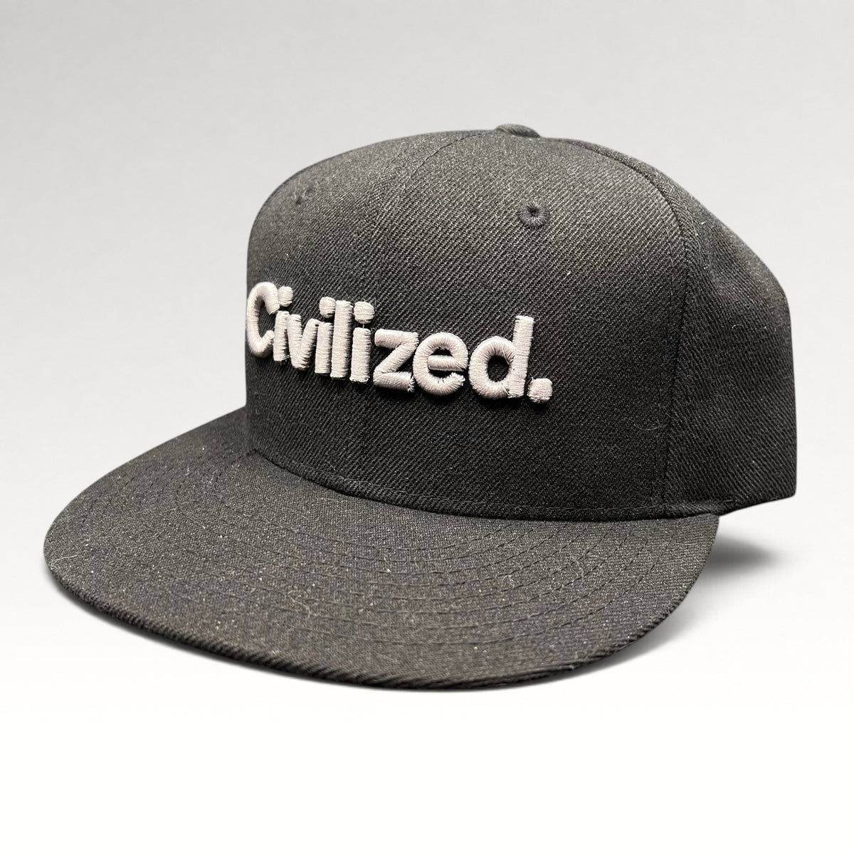 Civilized Truly Honest Content Snapback Hat, photo 3