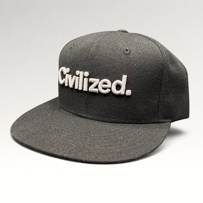 Civilized Truly Honest Content Snapback Hat, photo 3