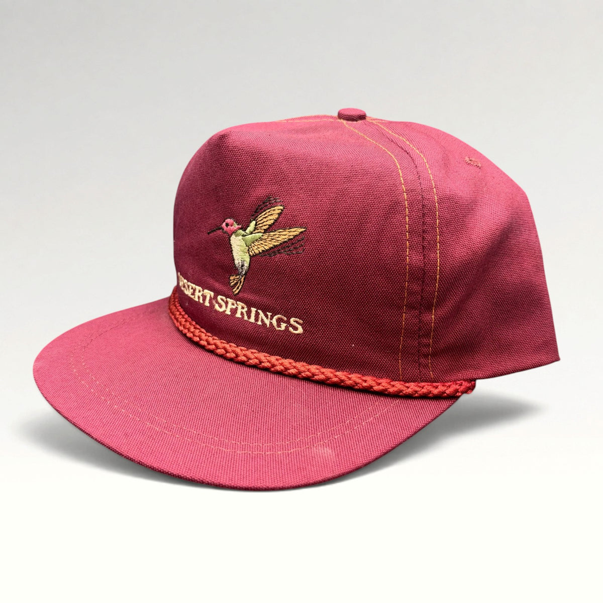 Desert Springs Imperial Vintage 90s Rope Front Strapback Hat, photo 3