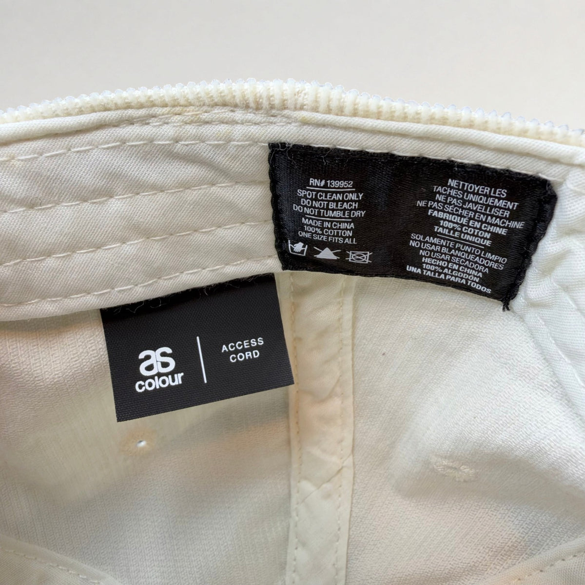 Whatnot AS Colour Modern Corduroy Strapback Hat, photo 7