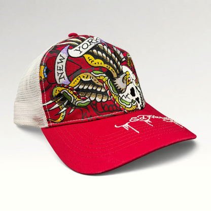 Ed Hardy New York Eagle Skull 2000s Trucker Hat, photo 2