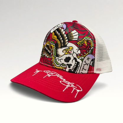 Ed Hardy New York Eagle Skull 2000s Trucker Hat, photo 3