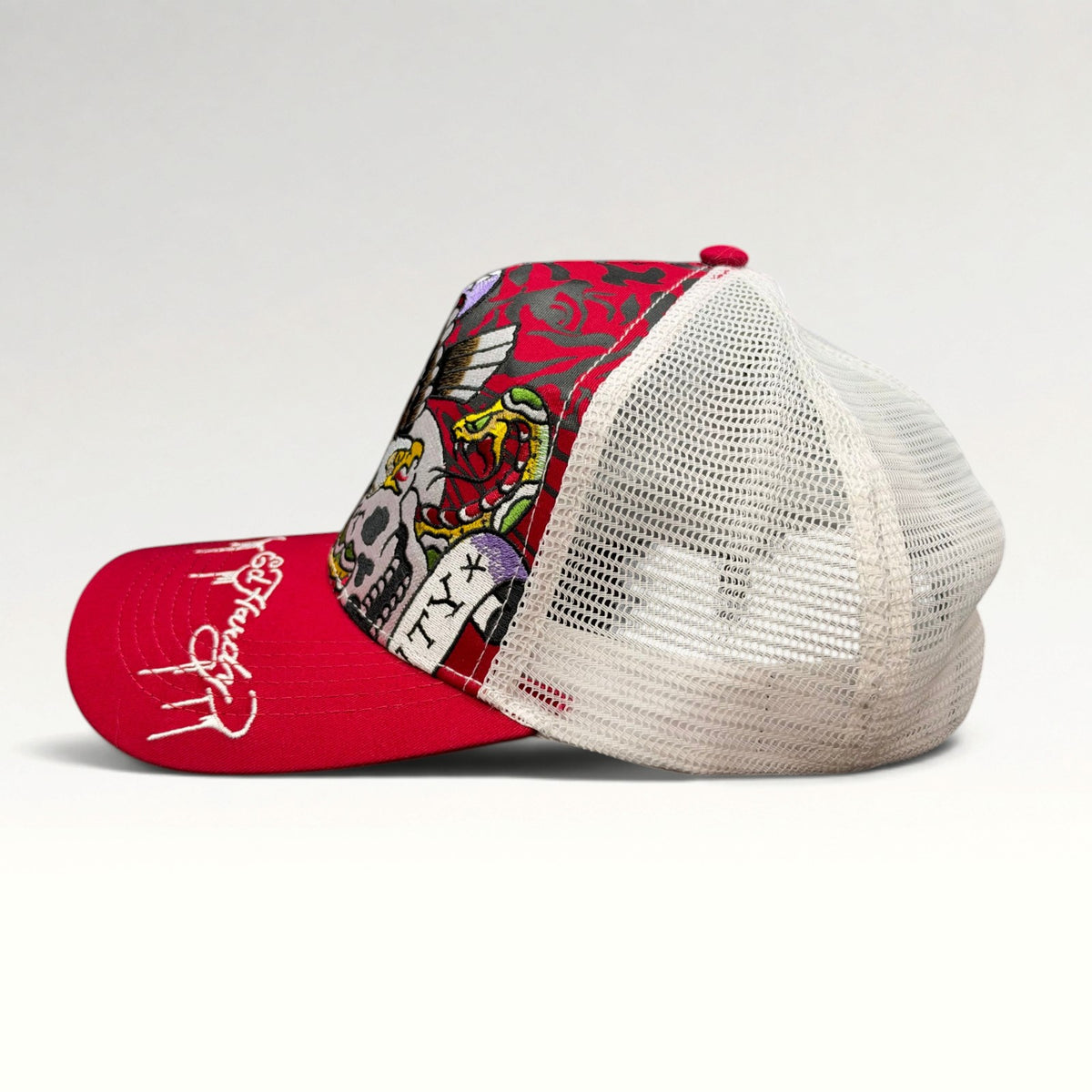 Ed Hardy New York Eagle Skull 2000s Trucker Hat, photo 4