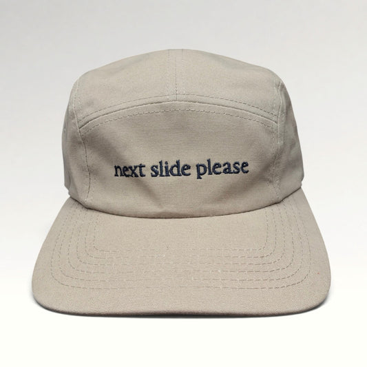 Next Slide Please hat, front view