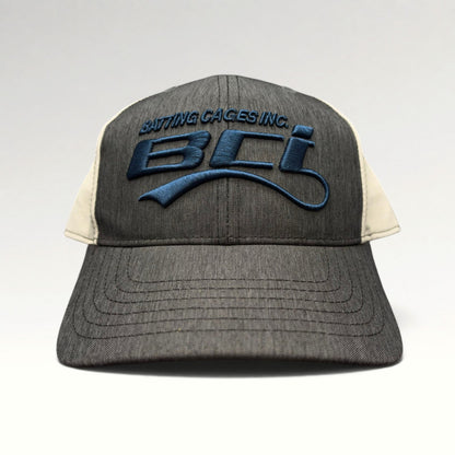 Batting Cages Incorporated hat, front view