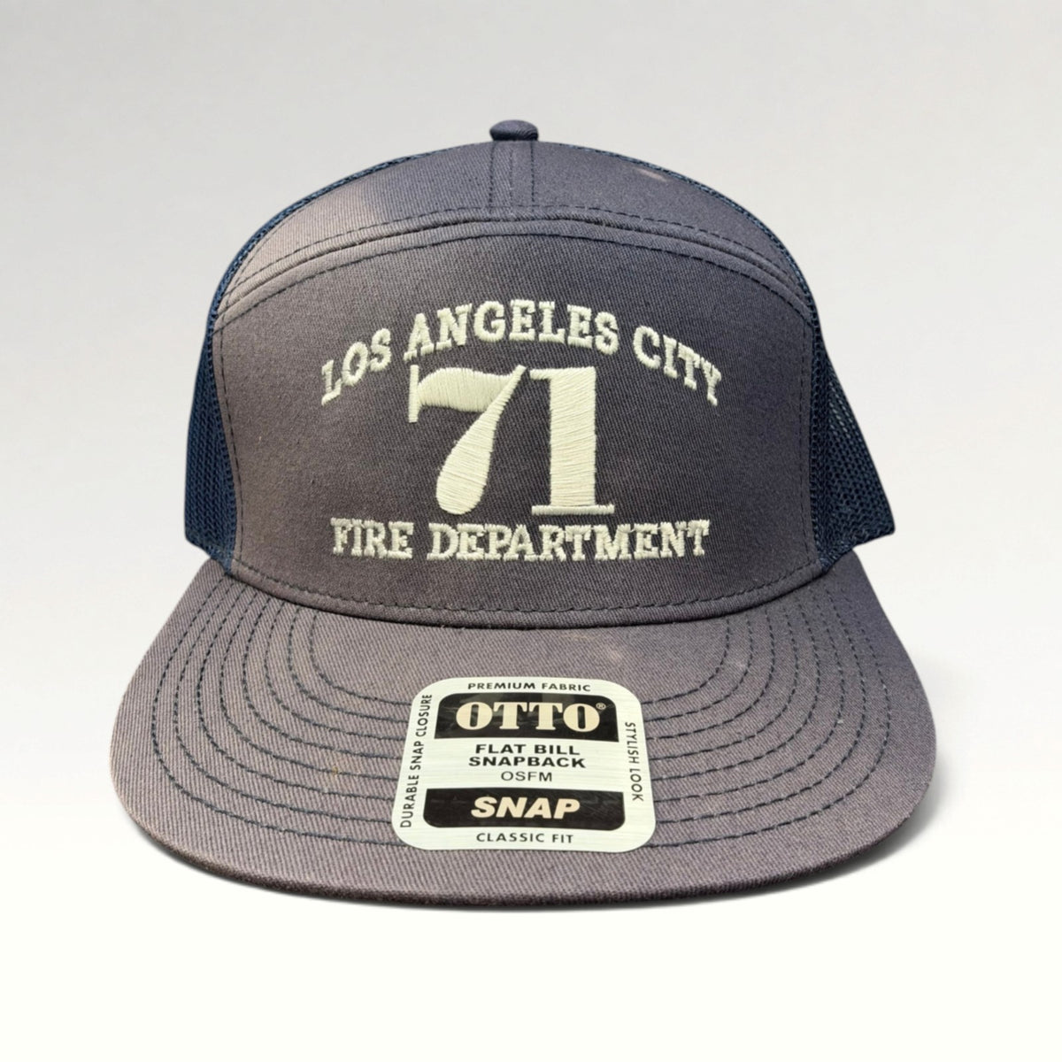 Los Angeles City Fire Department 71 Modern OTTO Trucker Hat, photo 1