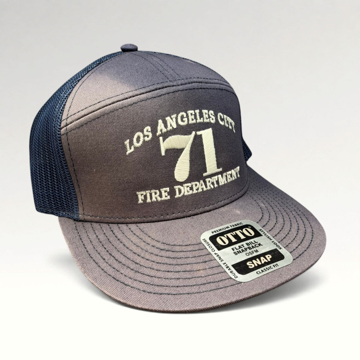 Los Angeles City Fire Department 71 Modern OTTO Trucker Hat, photo 2