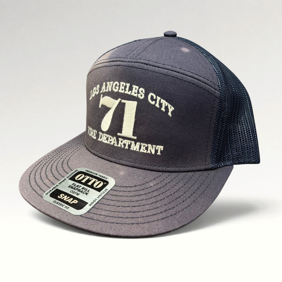 Los Angeles City Fire Department 71 Modern OTTO Trucker Hat, photo 3