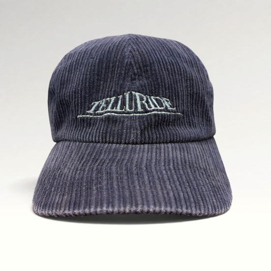 Telluride Vintage 1990s Corduroy Strapback Hat photo 1
