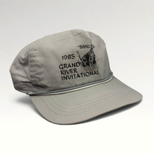 Grand River Invitational 1985 Banjo Rope Snapback Hat photo 2