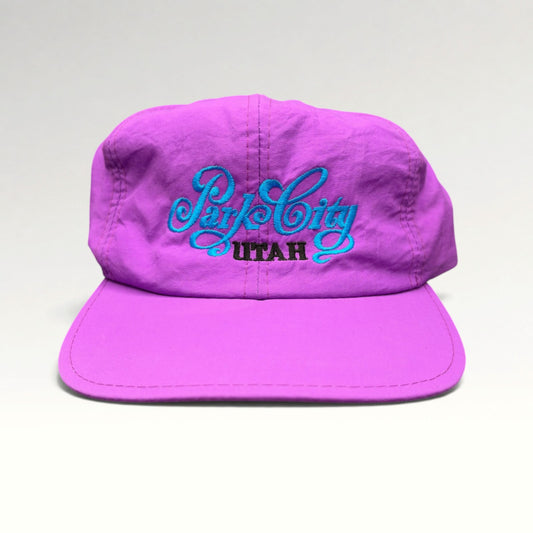 Park City Utah 1990s Nylon Snapback Hat photo 1