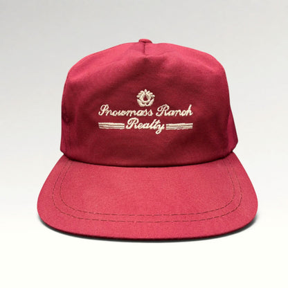 Snowmass Ranch Realty Aspen 1990s Strapback Hat photo 1