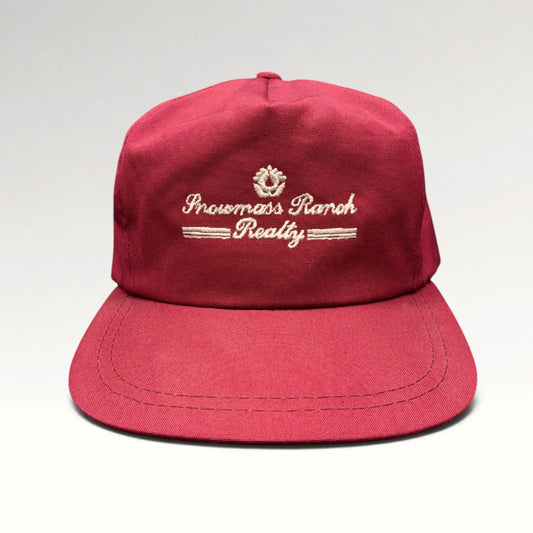 Snowmass Ranch Realty Aspen 1990s Strapback Hat photo 1