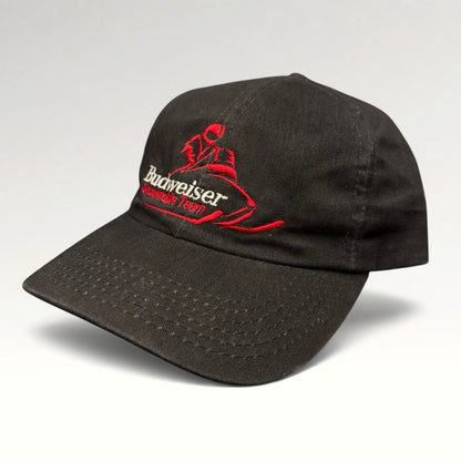 Budweiser Snowmobile Team 1990s Strapback Hat photo 3