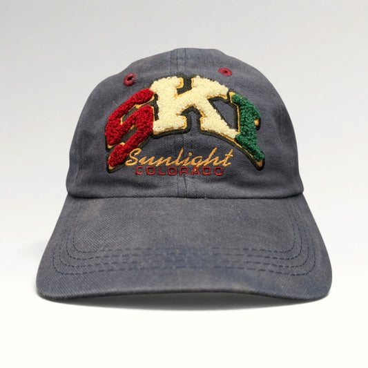 Ski Sunlight Colorado 1990s Strapback Hat photo 1