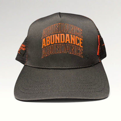Dungeon Forward Words to Live By Abundance x Stealth Black Trucker Hat, photo 1