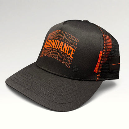Dungeon Forward Words to Live By Abundance x Stealth Black Trucker Hat, photo 3