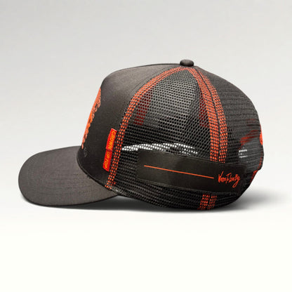 Dungeon Forward Words to Live By Abundance x Stealth Black Trucker Hat, photo 4