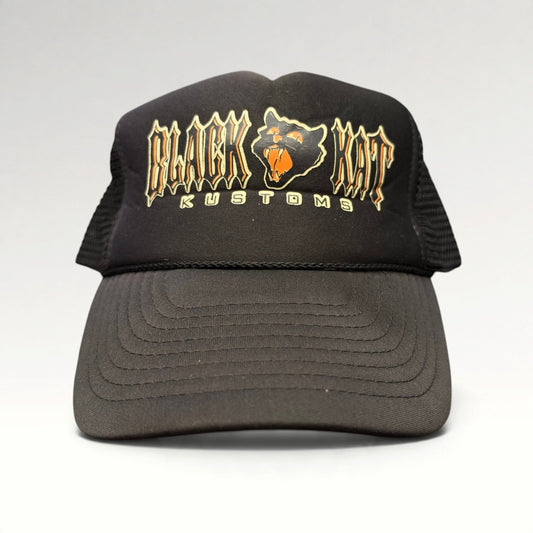 Black Kat Kustoms Nissun 2000s Snapback Trucker Hat photo 1