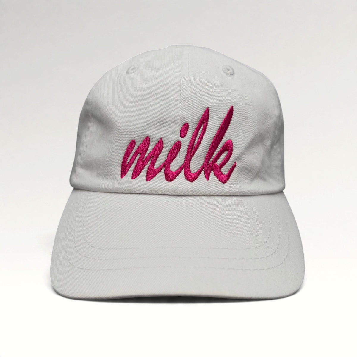 Milk Bar Adams White Pink Strapback Hat photo 1