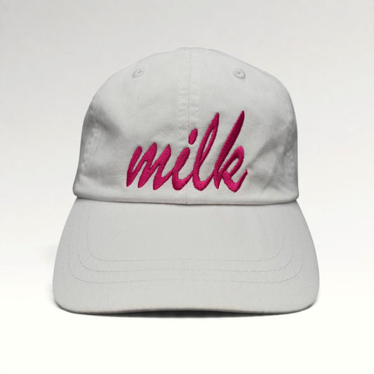 Milk Bar Adams White Pink Strapback Hat photo 1