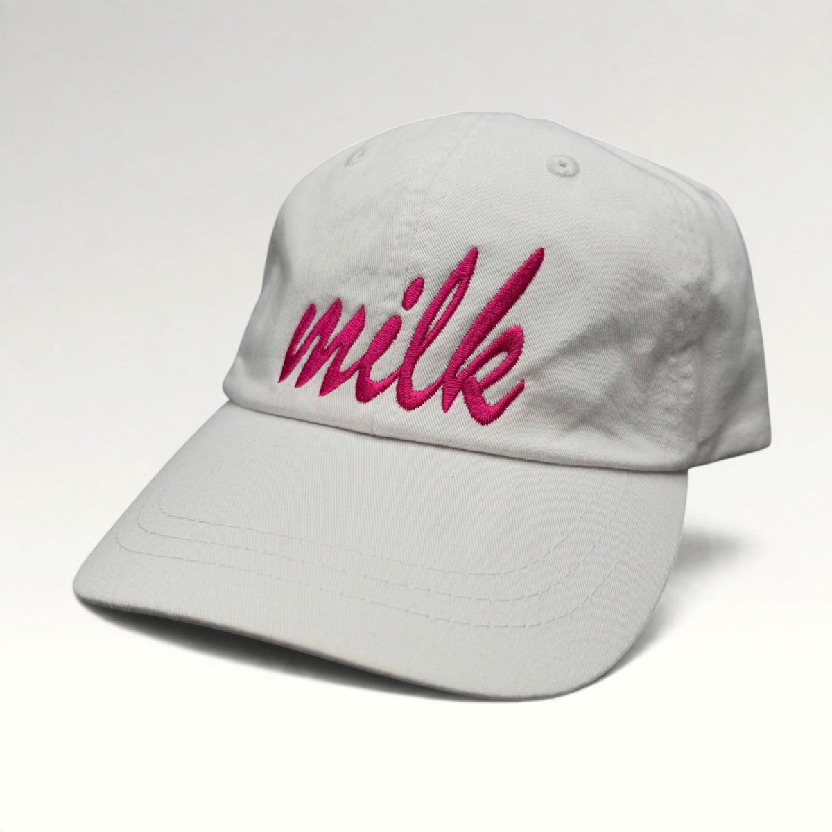 Milk Bar Adams White Pink Strapback Hat photo 3