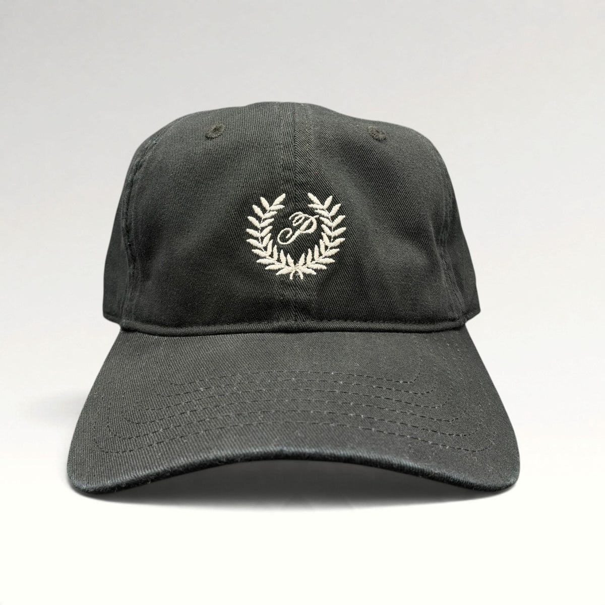 Victoria's Secret PINK black strapback hat front