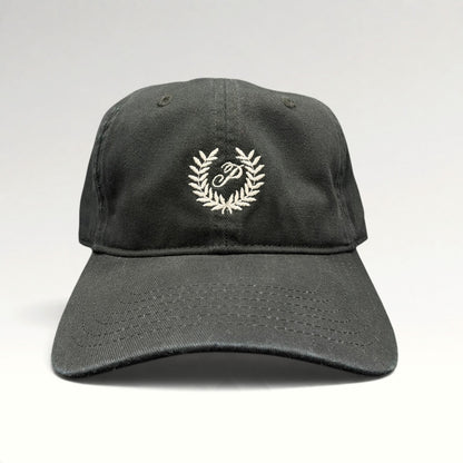 Victoria's Secret PINK black strapback hat front