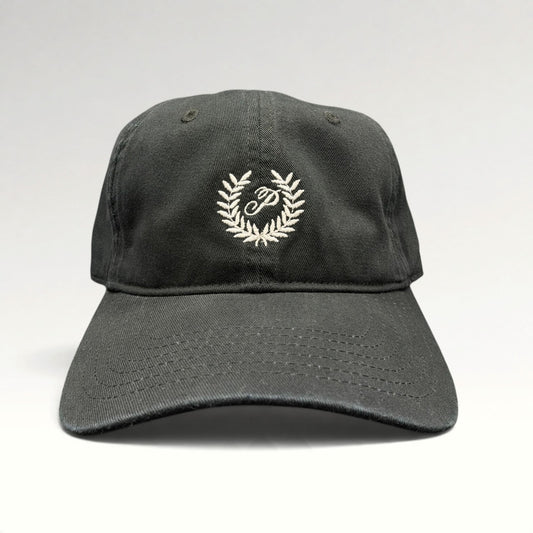 Victoria's Secret PINK black strapback hat front