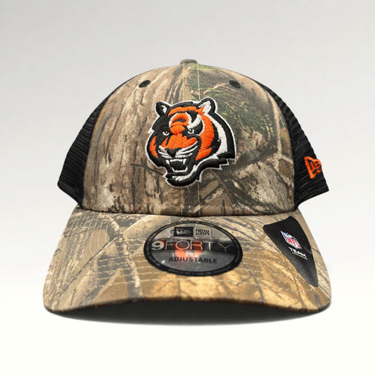 Cincinnati Bengals New Era 9FORTY Camo Trucker Snapback Hat photo 1