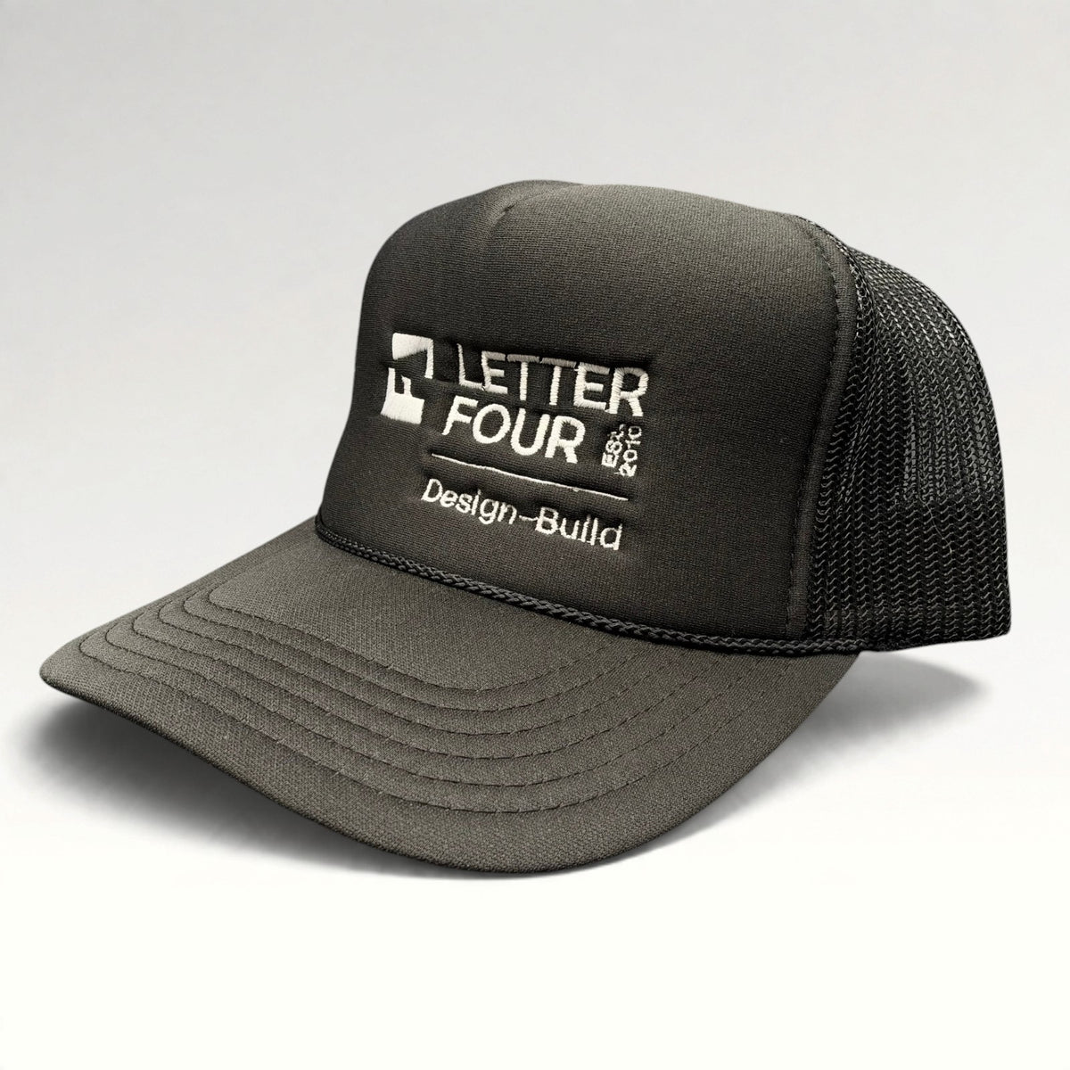 Letter Four Design-Build OTTO Trucker Snapback Hat photo 3