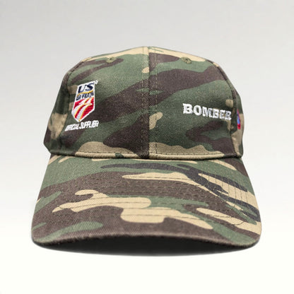 US Ski Team Bomber Vintage Camouflage Strapback Hat front