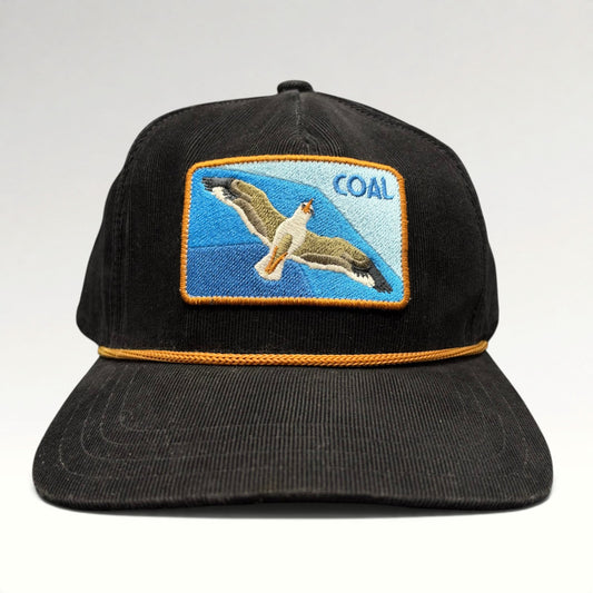 Seagull Coal Headwear Corduroy Rope Front Snapback Hat front