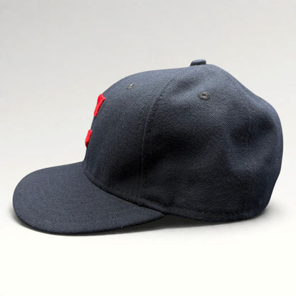 Cleveland Indians Block C New Era 59FIFTY Fitted Hat Size 7 1/8 photo 4