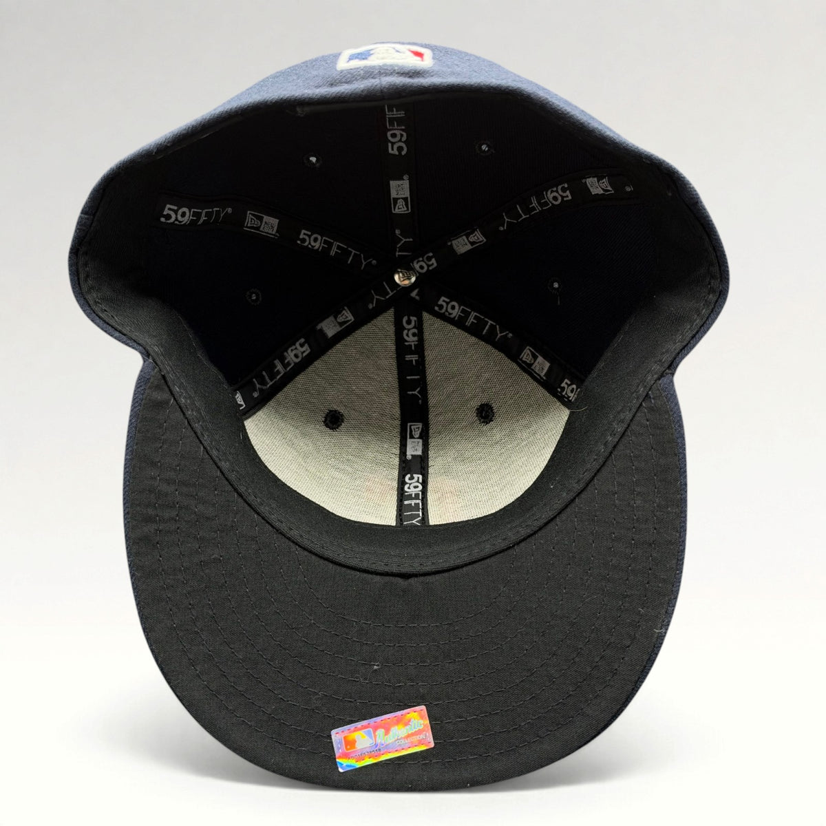 Cleveland Indians Block C New Era 59FIFTY Fitted Hat Size 7 1/8 photo 6