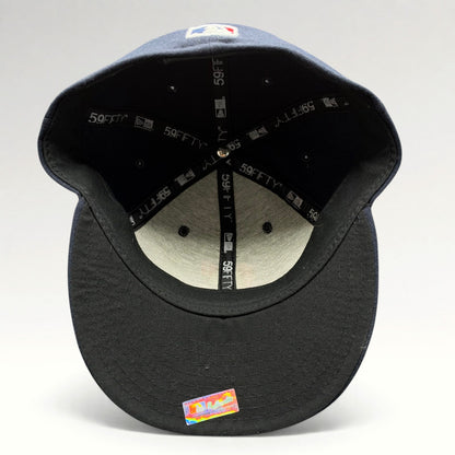 Cleveland Indians Block C New Era 59FIFTY Fitted Hat Size 7 1/8 photo 6