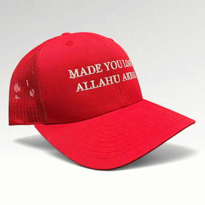 Made You Look Allahu Akbar Yupoong Snapback Trucker Hat photo 2