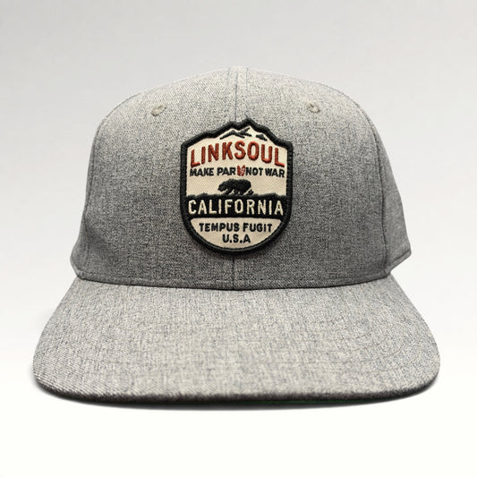 Linksoul California Make Par Not War Snapback Hat photo 1