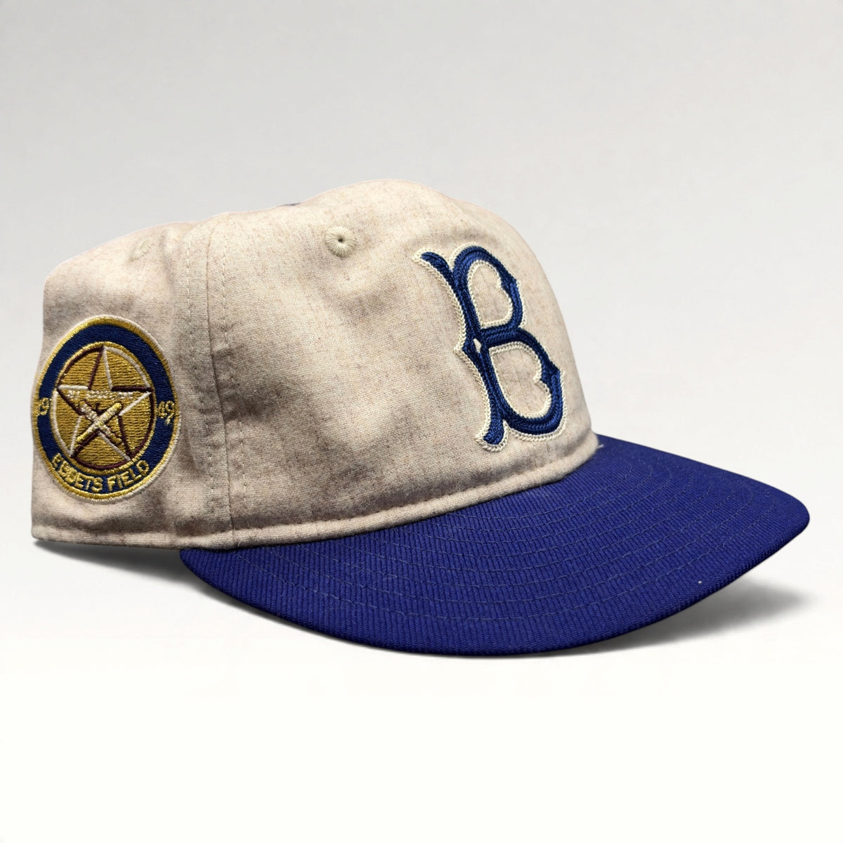 Brooklyn Dodgers Ebbets Field New Era 59FIFTY Fitted Hat Size 7 1/2 photo 2