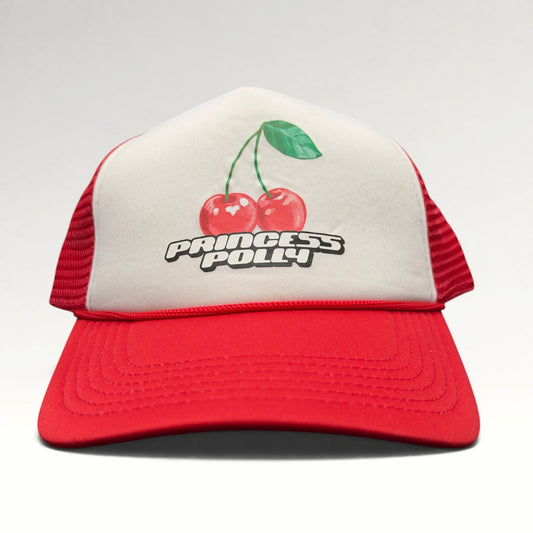 Princess Polly Cherry Snapback Trucker Hat, photo 1