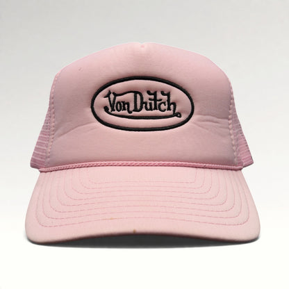 Von Dutch Vintage Pink Snapback Trucker Hat, photo 1