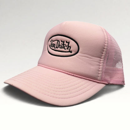 Von Dutch Vintage Pink Snapback Trucker Hat, photo 3