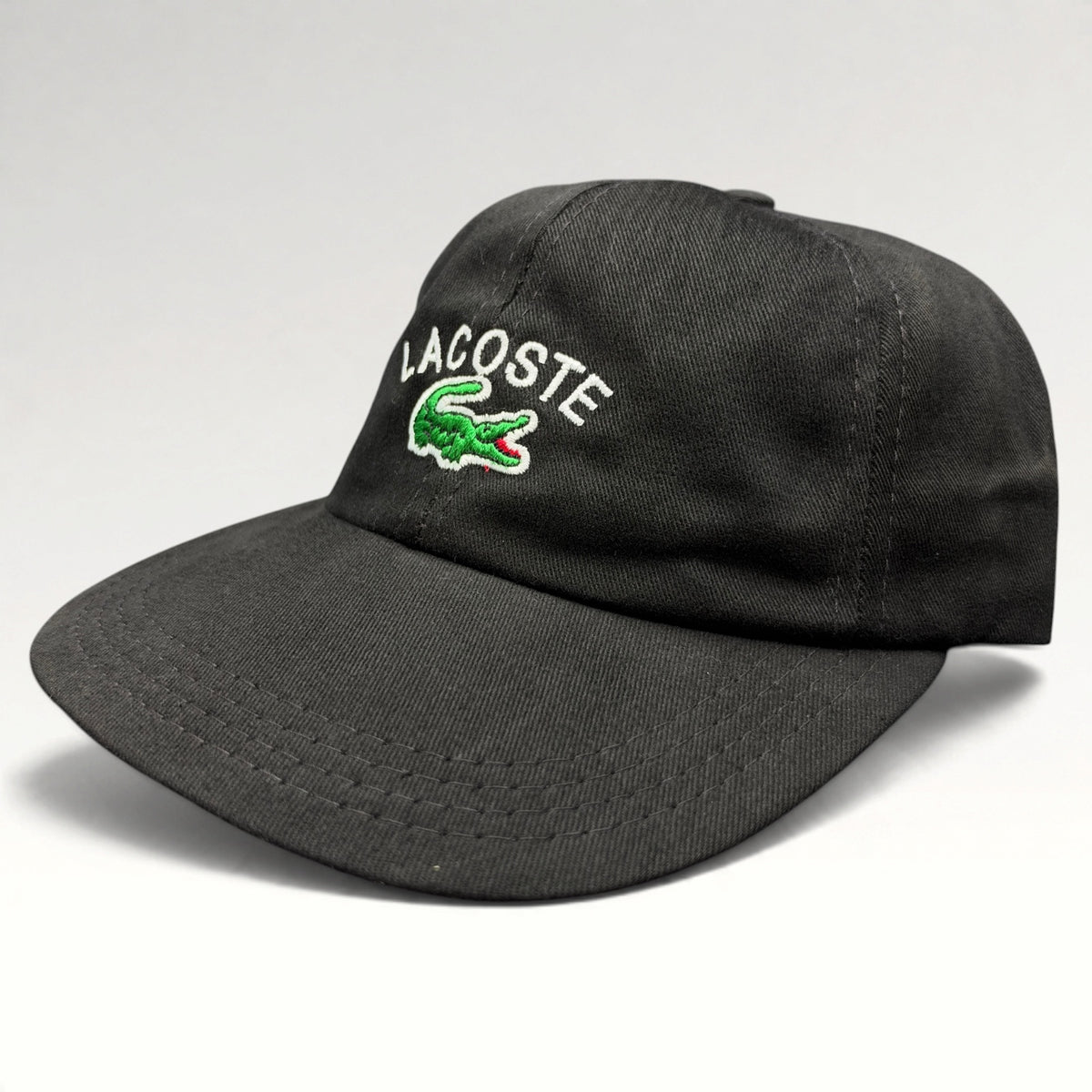 Lacoste Crocodile 1990s USA Made Strapback Hat, photo 3