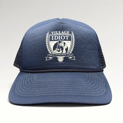 Village Idiot You'll Never Drink Alone Rope Front Snapback Trucker Hat, photo 1